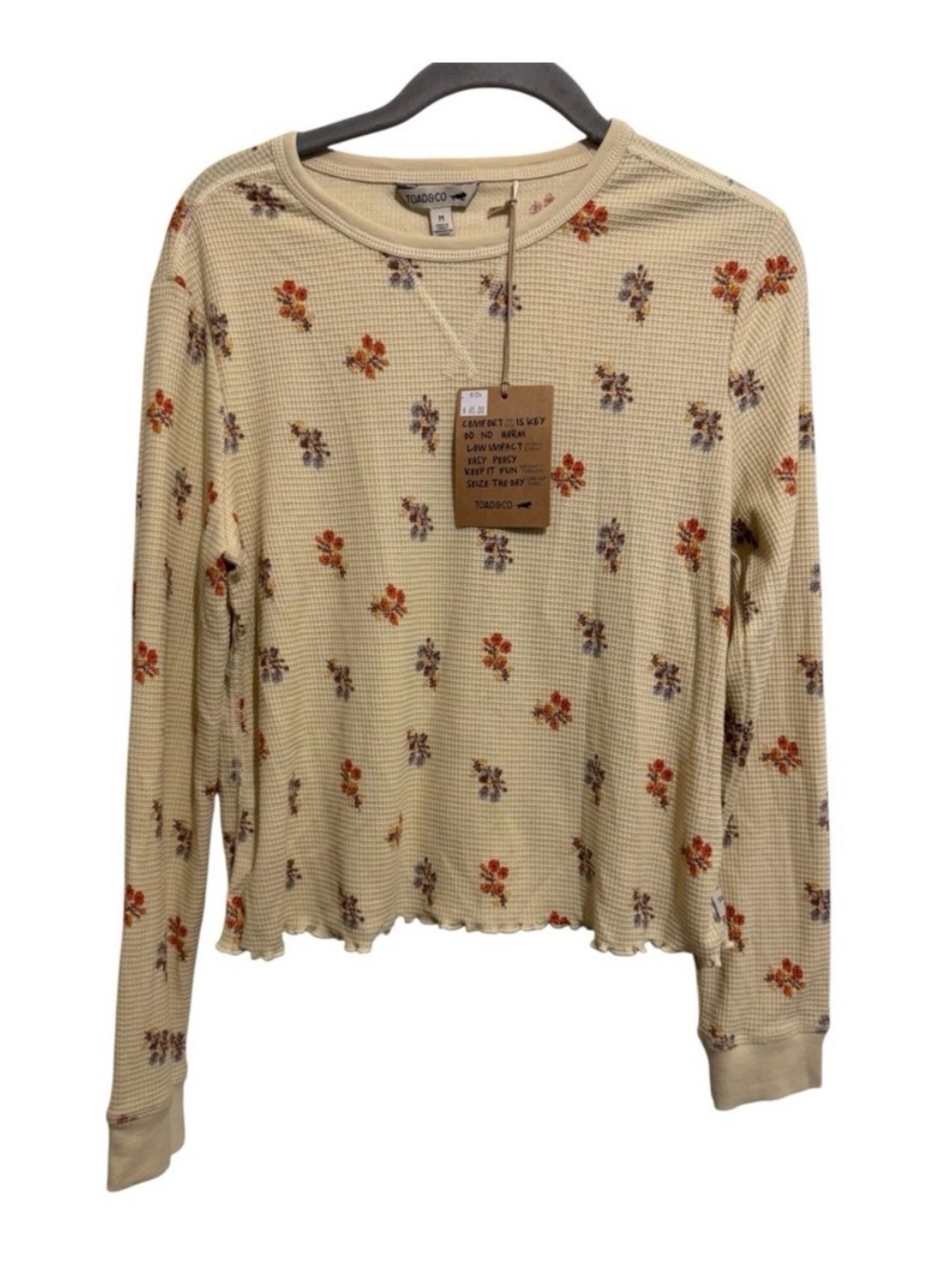NWT Toad&Co Foothill LS Crew II Women M Barley